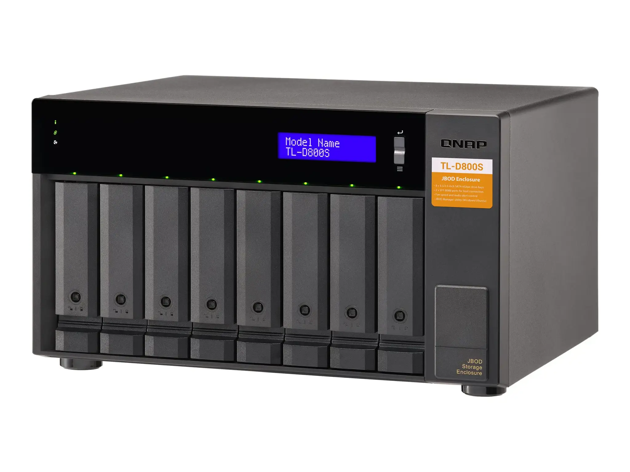 QNAP TL-D800S 8-bay desktop SATA JBOD expansion unit
