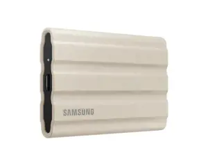 SAMSUNG nešiojamasis SSD T7 Shield 1TB USB 3.2 Gen 2 + IPS 65 smėlio spalvos