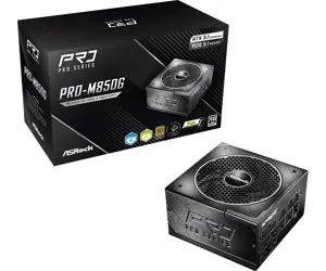 Maitinimo blokas ASROCK PRO-M850G, 850 W, 80 PLUS Gold
