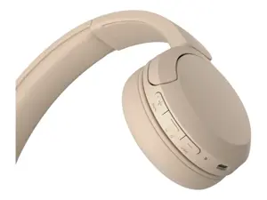 "Sony" WH-CH520, belaidis, skambučiai / muzika, 20 - 20000 Hz, 147 g, ausinės, kreminės spalvos