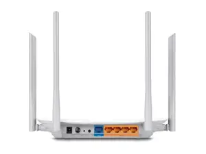 TP-Link Archer C50, "Wi-Fi 5" (802.11ac), dviejų dažnių (2,4 GHz / 5 GHz), Ethernet LAN, 4G, baltas, stalinis maršrutizatorius