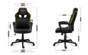 "HUZARO FORCE 2.5 RGB MESH" ŽAIDIMŲ KĖDĖ