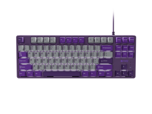 Fury | Kanabo K2 | Gaming Keyboard | Wired | US | Gray/Purple | USB Type-A | Linear