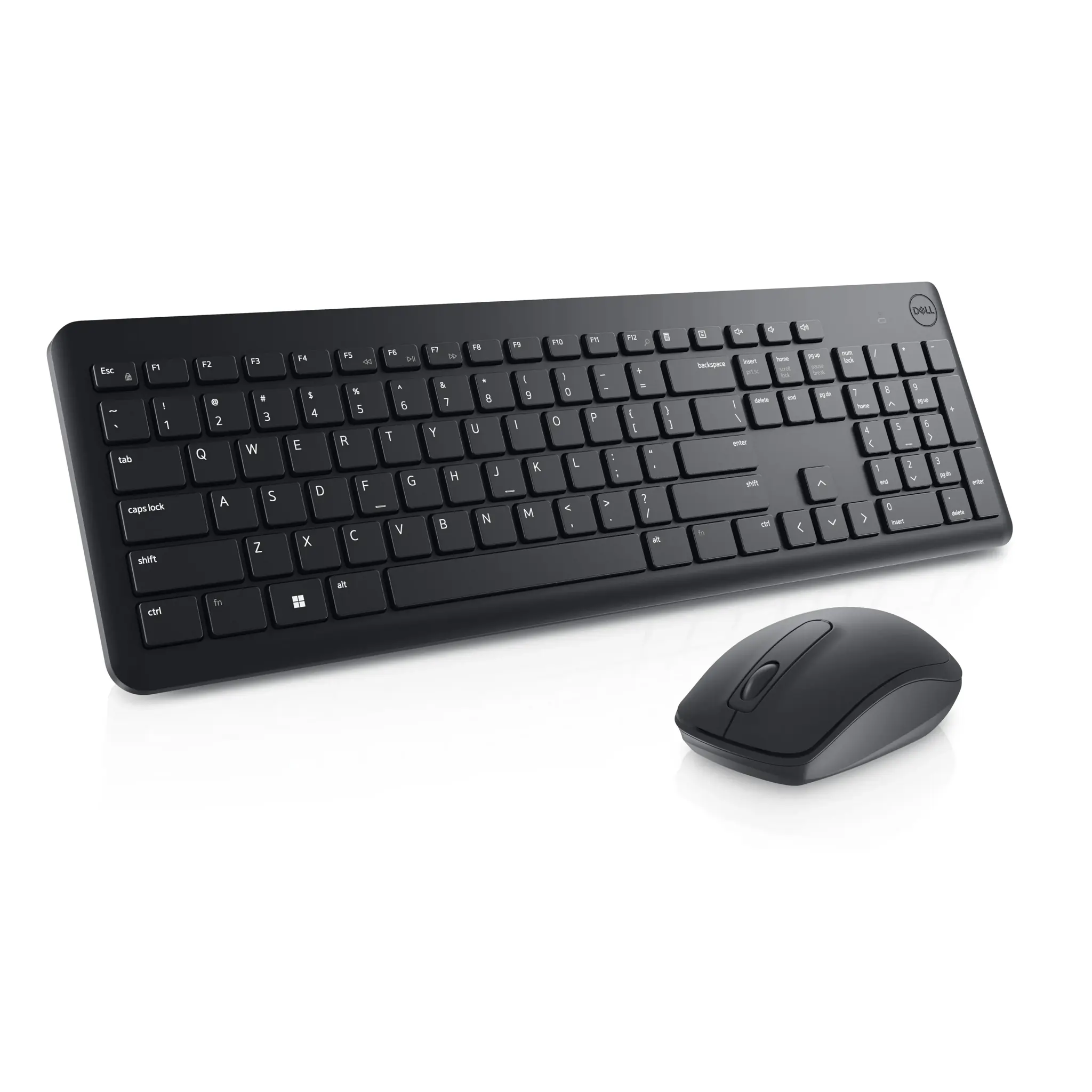 DELL KM3322W, Full-size (100%), Wireless, RF Wireless, Black, Mouse included