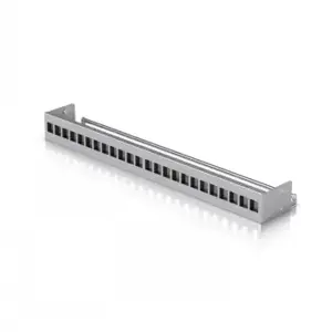 UBIQUITI 24-PORT BLANK KEYSTONE PATCH PANEL. STANDALONE INSERT THAT CAN BE EASILY INSTALLED INTO AN EXISTING NETWORK EQUIPMENT RACK TO CREATE A CLEAN, UNIFORM AESTHETIC