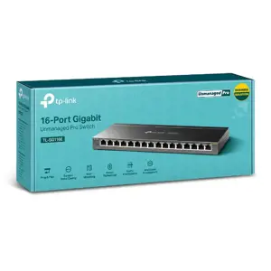 "TP-Link" 16 prievadų "Gigabit" nevaldomas "Pro" komutatorius, nevaldomas, L2, "Gigabit Ethernet" (10/100/1000), dvipusis duomenų perdavimas