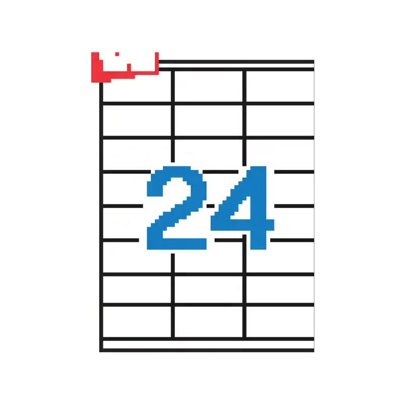 Lipnios etiketės APLI, 70 x 35 mm, A4, 24 lipdukai lape, 100 lapų, balta