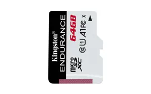 KINGSTON 64GB microSDXC 95R/45W C10 A1 UHS-I kortelė