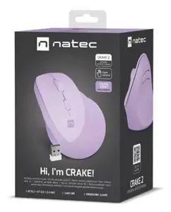 NATEC Crake 2 mouse Universal Right-hand RF Wireless + Bluetooth Optical 2400 DPI