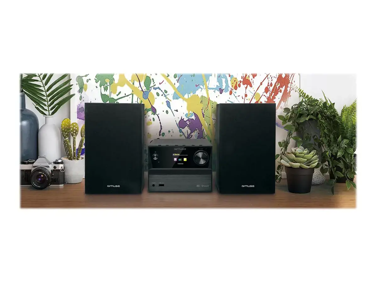 "Muse" "Bluetooth" mikrosistema su DAB+/FM radiju .M-70 DBT 2x20 W, "Bluetooth", CD grotuvas, AUX įvestis
