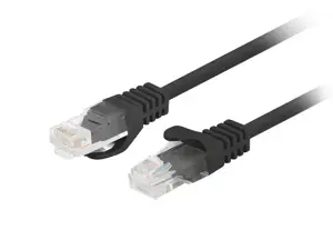 Patchcord cat.6 UTP 7,5 m juodas fluke