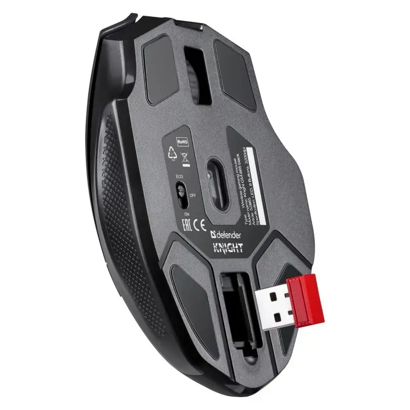 MOUSE DEFENDER GM-885 KNIGHT RF WIRELESS 3200dpi 8P BLACK