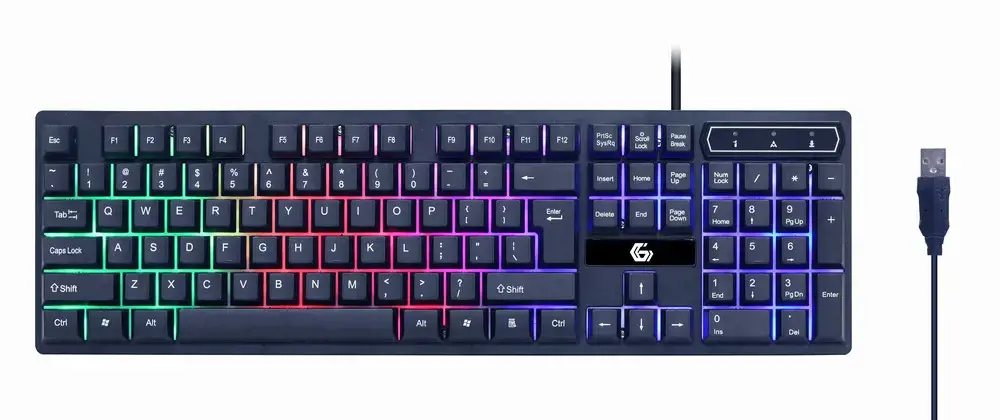 GEMBIRD 4-in-1 žaidimų rinkinys su foniniu apšvietimu "Ghost" JAV išdėstymas