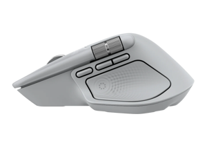 Logitech MX Master 4 Belaidė pelė RF Wireless + Bluetooth, 8000 DPI, Pale Grey