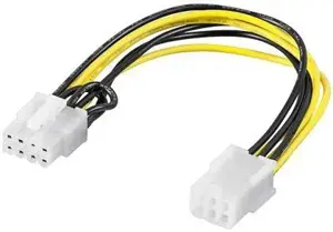 "Goobay" 93635 Kompiuterio vaizdo plokštės maitinimo kabelis / adapteris; PCI-E/PCI Express; nuo 6 …