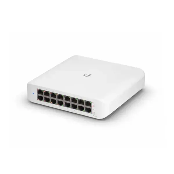 UBIQUITI UniFi Switch Lite 16 Gigabit RJ45 prievadų, įskaitant 8x 802.3at PoE+