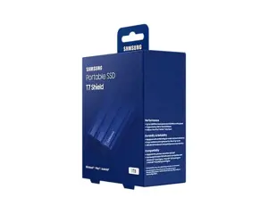 SAMSUNG nešiojamasis SSD T7 Shield 1TB USB 3.2 Gen 2 + IPS 65 mėlyna