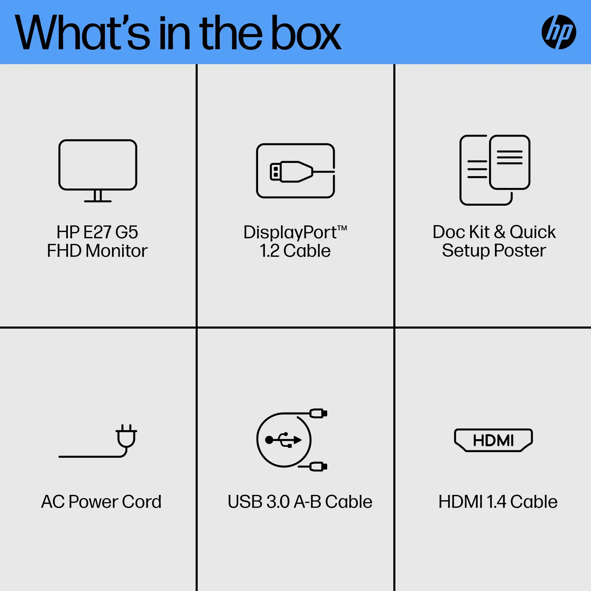 HP E27 G5, 68,6 cm (27"), 1920 x 1080 taškų, "Full HD", LED, 5 ms, juoda