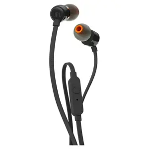 JBL T110 ausinės su mikrofonu juodos spalvos (EU Blister)