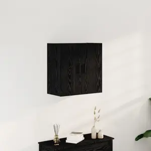 sieninė spinta Juodas ąžuolas 60x31x60 cm Inžinerinė mediena
