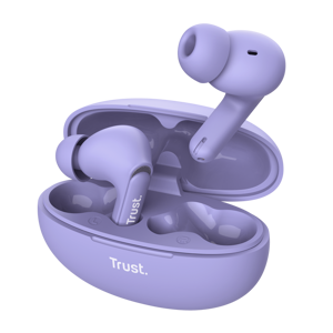 Trust Yavi, True Wireless Stereo (TWS), 20 - 20000 Hz, Calls/Music, 37 g, Headset, Purple