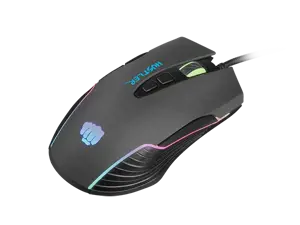 "NATEC Fury" žaidimų pelė "Hustler" 6400DPI optinė su programine įranga ir RGB apšvietimu