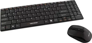 "Esperanza EK122K" RF belaidė QWERTY klaviatūra, juoda