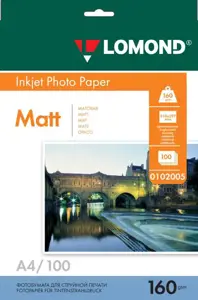 Matinis Fotopopierius Lomond, A4, 160 g/m², 100 psl.