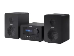 "Sharp TOKYO DAB+ HI-FI" mikrosistema, namų garso mikrosistema, juoda, 40 W, dvipusė, belaidė, DAB, FM