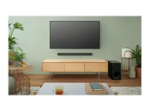"Sony HT-S400", 2.1 kanalo, 330 W, "Dolby Digital", "Dolby Dual Mono", aktyvusis žemųjų dažnių garsiakalbis, belaidis, juodas