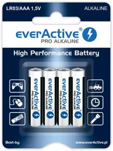 Baterijos LR6 everActive Pro Alkaline LR6 4xAA