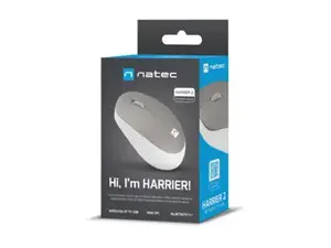 NATEC belaidė pelė Harrier 2 1600DPI "Bluetooth 5.1" baltai pilka