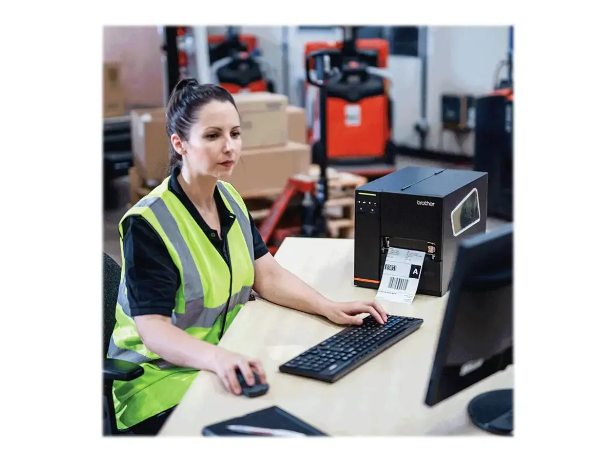 Brother TJ4005DN, Direct thermal, 203 x 203 DPI, 152 mm/sec, Wired, Black