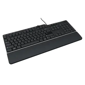 DELL KB522, Full-size (100%), Wired, USB, Membrane, QWERTY, Black