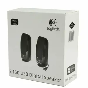 "LOGITECH S150" 1,2 W RMS 2.0 USB garsiakalbis Skaitmeninis stereofoninis garsiakalbis juodas OEM