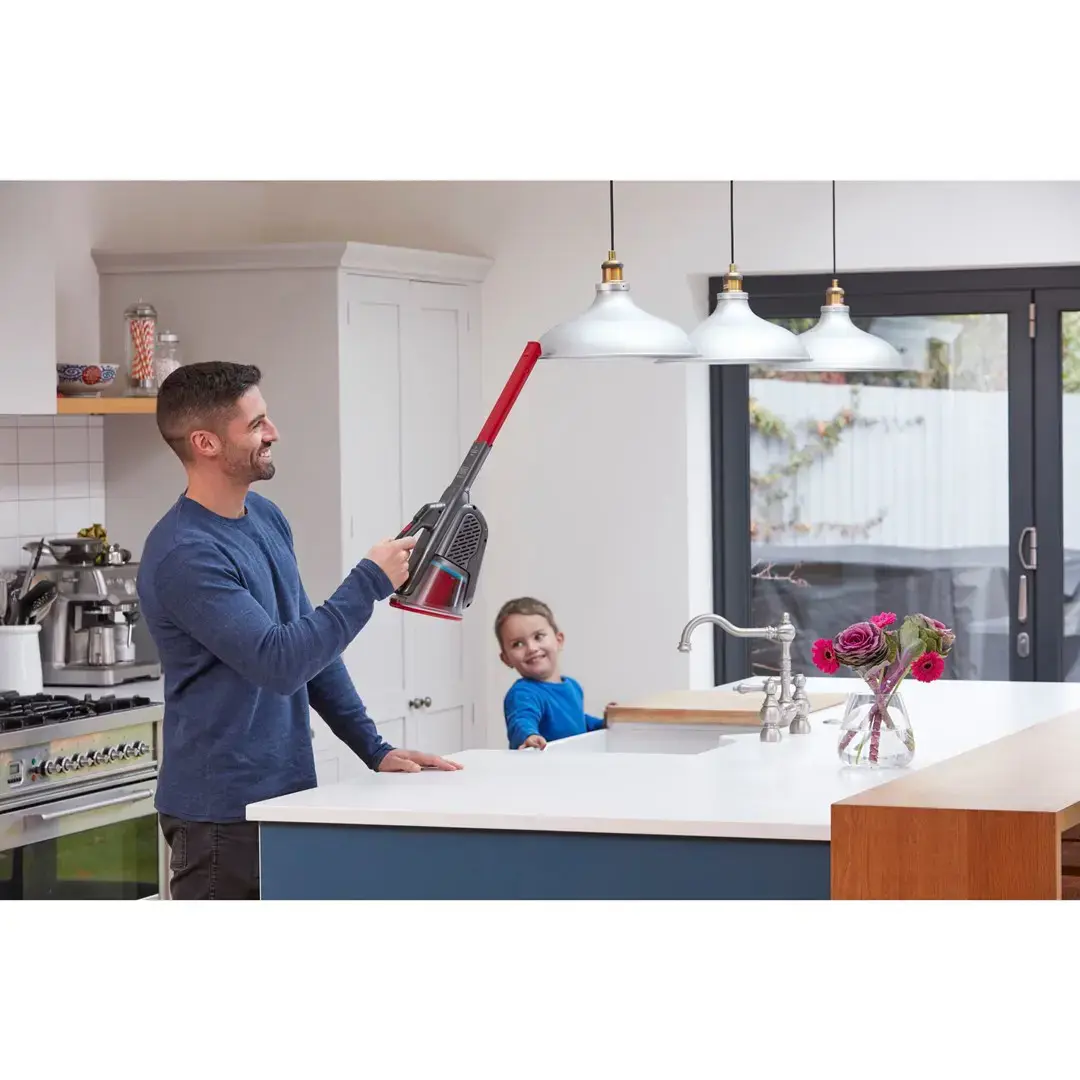 "Black &amp; Decker Dustbuster" juodas, raudonas dulkių siurblys be maišelio