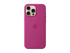 Apple iPhone 16 Pro Max Silicone Case with MagSafe - Fuchsia