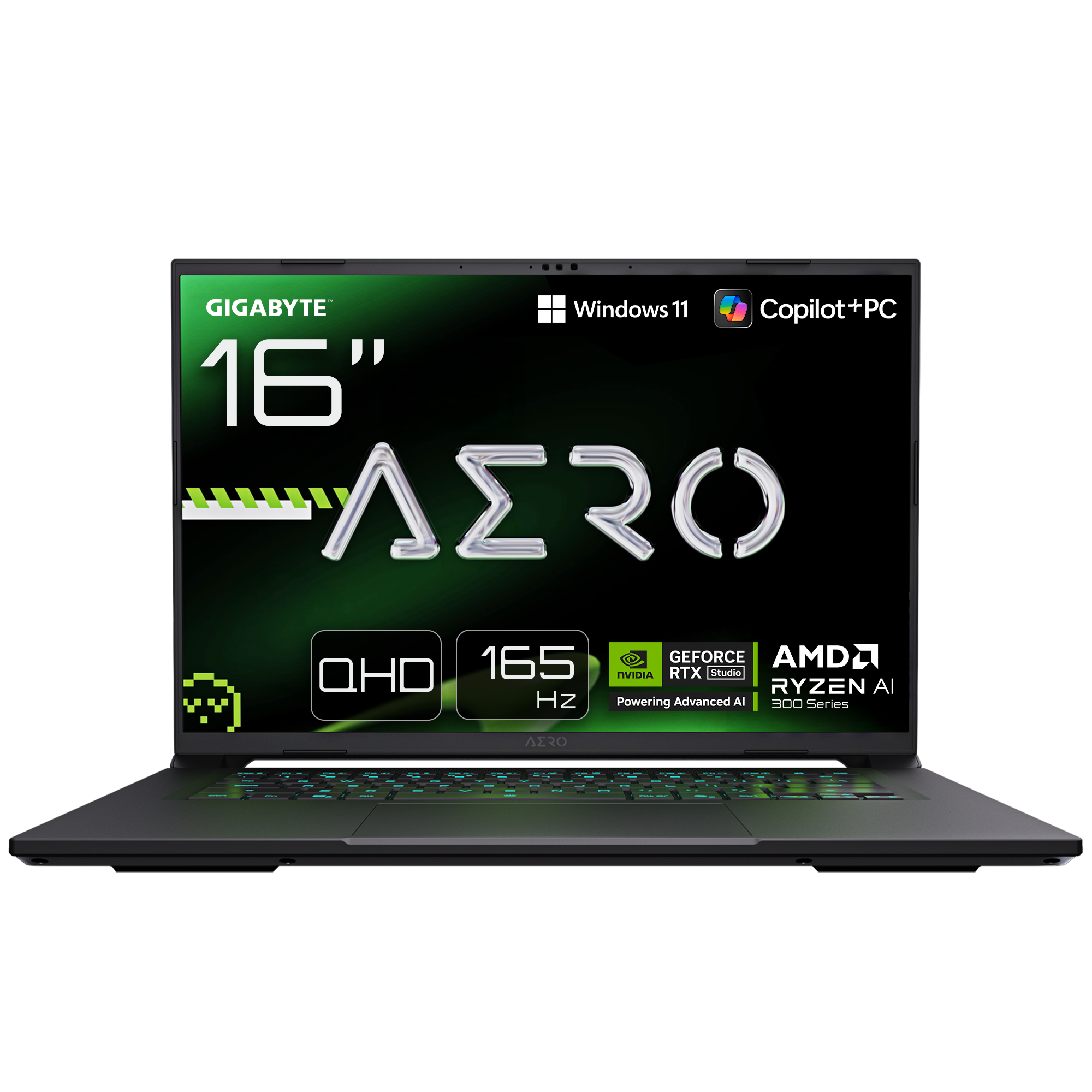 Nešiojamas kompiuteris GIGABYTE AERO X16 1TH-93EEC94AH, 350, 1000 GB, 16 Coliai, Windows 11 Home