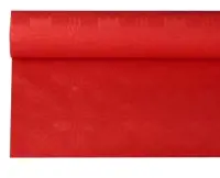 Staltiesė DAMASK,  raudona, vienkartinė, rulone, 120 cm x L 8 m, vnt