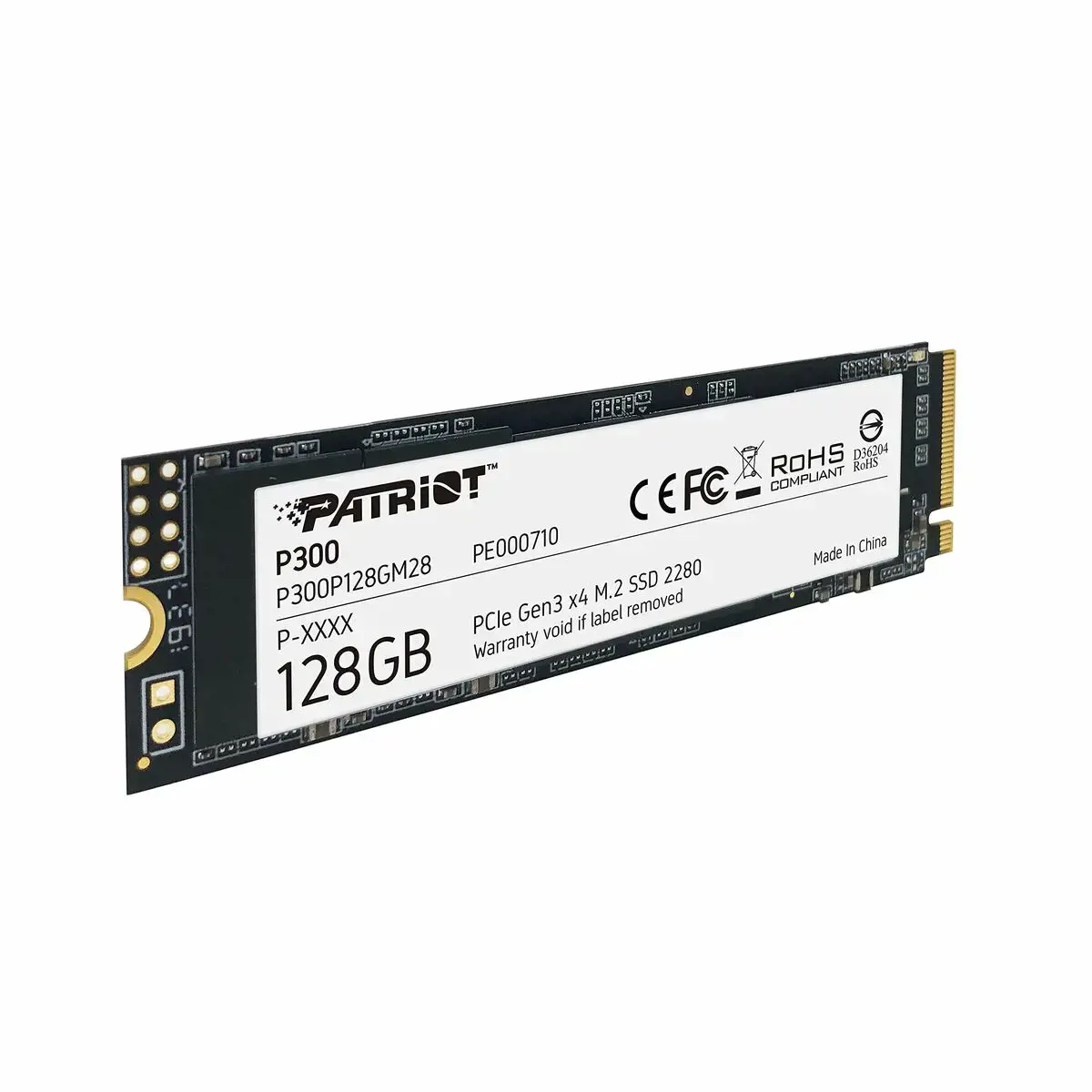 SSD diskas PATRIOT MEMORY P300 128 GB, M.2 2280, PCIe 3.0 x4 (NVMe)