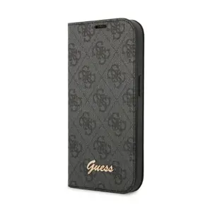 Guess PC|TPU 4G Metal Camera Outline Book Case for iPhone 14 Pro Max Black