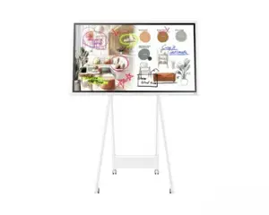 SAMSUNG FLIP PRO DIGITAL FLIPBOARD, WM55F-X, 55" UHD, REAR (HDMI IN/OUT, TOUCH OUT, USB 3.0, LAN, AUDIO), WIFI WPA2 ENTERPRISE, BLUETOOTH, RS-232, TIZEN 9 (8GB RAM/64GB STORAGE) SOC, SPEAKERS (2X15W), 400X400 VESA, WHITE GRAY