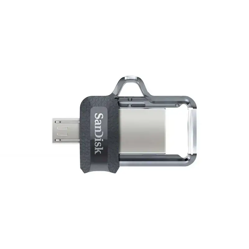 "SanDisk Ultra Dual Drive m3.0" 64 GB pilkos ir sidabrinės spalvos; EAN: 619659149642