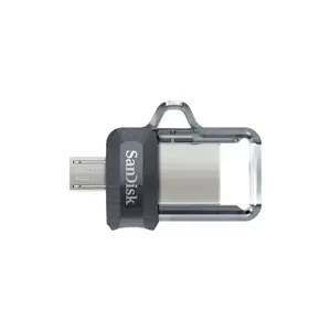 "SanDisk Ultra Dual Drive m3.0" 64 GB pilkos ir sidabrinės spalvos; EAN: 619659149642