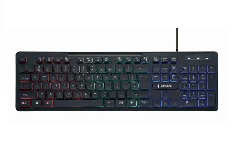 KLAVIATŪRA MULTIMEDIJOS USB ENG/JUODA KB-UML3-02 GEMBIRD