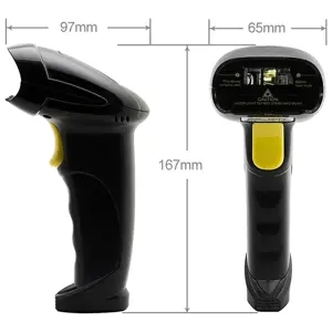 QOLTEC 50876 Lazerinis skeneris 1D USB juodas