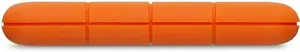 LACIE RUGGED 5TB USB-C USB3.0 Atsparus kritimui, sutraiškymui ir lietui, skirtas naudoti bet kokioje vietovėje, oranžinis