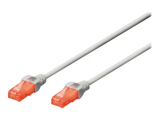 DIGITUS CAT 6 U-UTP sujungimo kabelis Cu LSZH AWG 26/7 ilgis 3 m, pilka spalva