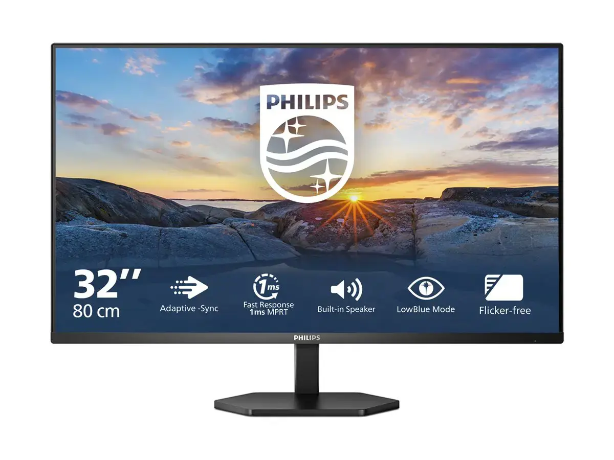 Philips | 32E1N3100LA/00 | 32 " | VA | 16:9 | 75 Hz | 4 ms | 1920 x 1080 pixels | 300 cd/m² | HDMI ports quantity 1 | Black
