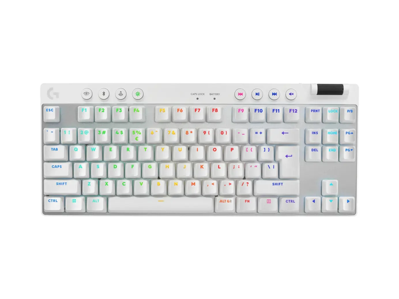 LOGITECH G PRO X TKL LIGHTSPEED Mechanical Gaming Keyboard - WHITE - US INT'L - TACTILE